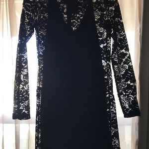 BCBG black lace dress